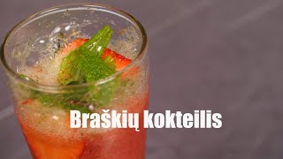 Braškių kokteilis | Receptų receptai