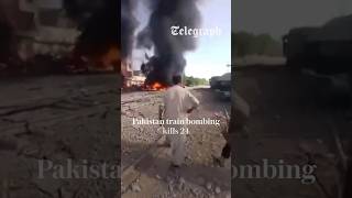 Pakistan train bombing attack kills 24