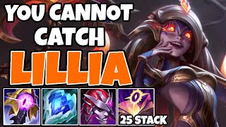 1v9 with LILLIA MID, MASSIVE SPEED and HEALS means you can KITE ANYONE | 12.9  - League of Legends