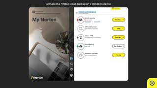 Activate Norton Cloud Backup Video 1