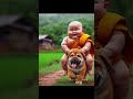 little monk so cute 🥰😘 shorts viral trending funny cute newest top