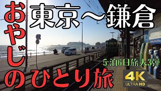 おやじのひとり旅　東京～鎌倉　第3弾　5泊6日旅　202311月　グルメ紹介　４K