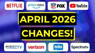 Big Streaming TV Changes for April 2026!
