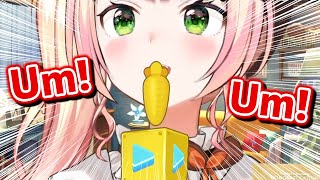 Nene puts Pekora's L*wd Trophy into her mouth [Hololive Eng Sub]