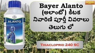 Bayer Alanto (అలాంటో) కీటక నివారిణి పూర్తీ వివరాలు తెలుగు లో