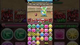 【パズドラ】 極限の闘技場3 焔刻の時龍契士・ミルpt 퍼즐앤드래곤) 극한의투기장3 염각의 시룡계사 미르pt 불미르