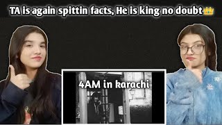 our reaction on "4Am in karachi" |Talha anjum| prod by umair | zashireacts
