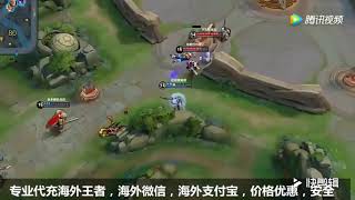 露娜高地秀细腻操作，没有皮肤一样能1V5拿五杀