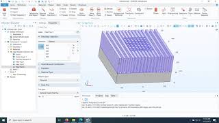 COMSOL - Air-Cooled Heat Sink Analysis with Hot Spot