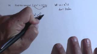Indefinite Integral with U Substitution F14