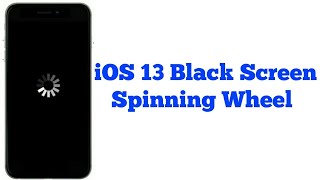 iOS 13 Black Screen Spinning Wheel on iPhone (Fixed)