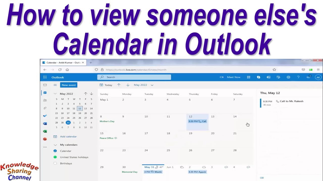 How To View Someones Calendar In Outlook How To View Someones Calendar In Outlook