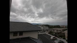 GoPro タイムラプス  台風24号が近づく空の様子