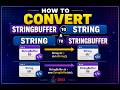 How to Convert StringBuffer to String | How to Convert String to StringBuffer in java | FAQ