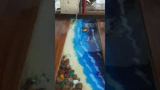epoxy resin table | ocean table | river table | wood work | wooden crafts | epoxy furniture