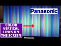 How to fix Panasonic TV Color Vertical Lines On Screen || LED LCD TV Display Easy Repair