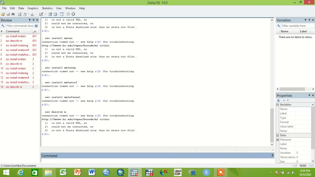 Installing Meta Programs In Stata 14 Software For Meta-analysis #stata ...