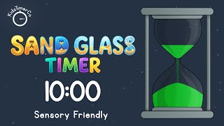 10 Minute Sand Glass Timer - Kids Sensory Friendly Visual Timer