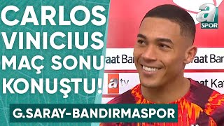 Carlos Vinicius: "Çok Mutluyum. İlk Maçımız, İlk Gol" (Galatasaray 4-2 Bandırmaspor) / A Spor