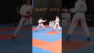 Karate1 RABAT 2023_Female Kumite Tuba Yakan (Turkiye) vs Malaysia #karate #wkf #female #shorts #wkf