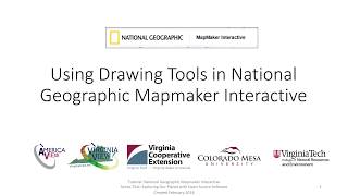 Drawing Tools in National Geographic Mapmaker Interactive