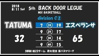 5th_BACKDOOR LEAGUE_C2_TATUMA vs ｴｽﾍﾟﾗﾝｻ_1Q