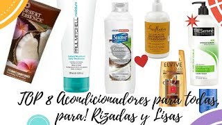 8 Acondicionadores maravillosos para el Pelo Rizado y Liso. cabellos saludables