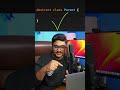 Java Interview Short 8 -  why abstract class is used - No Abstract method use-case | #javainterview