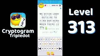 Cryptogram Tripledot Level 313 Answer | SolutionGuruji