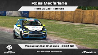 iRacing - 23S2 - Renault Clio - Production Car Challenge - Tsukuba - RM