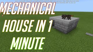Mechanical house in Minecraft in 1 minut
