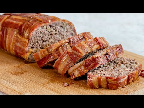 Low Carb Bacon Wrapped Meatloaf