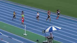 ㉙★りんジュニア1年女子100m予選12組目JOC第55回U16陸上競技大会東京都代表選手選考会兼第36回東京ジュニア陸上競技大会20240824