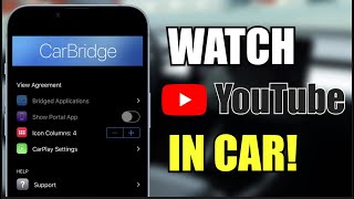 CarBridge on iOS 18 - How to Watch YouTube in Car on Apple CarPlay