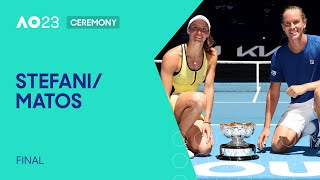 Mixed Doubles Ceremony | Mirza/Bopanna v Stefani/Matos | Australian Open 2023 Final