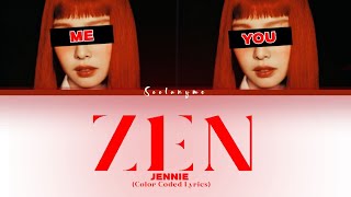 JENNIE 'ZEN' [SING WITH ME] karaoke 🎤| Seely