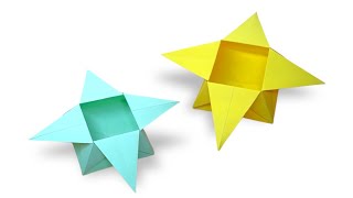 How to make a paper Star Box - useful and easy origami Box