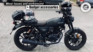 Rusi classic 250i | Minor issues and workaround | Budget accessories