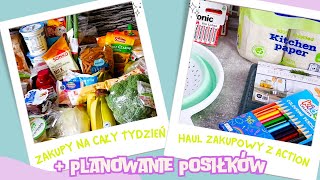 zakupy na cały tydzień za 300 zł | planowanie posiłków | mały haul z Action