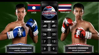 ( ลาว VS ไทย )  สำราญชัย ศิษย์กำนันเหน่ง VS เพชรน้ำโขง  มงคลเพชร I MUAY THAI FIGHTER 2019 คู่7