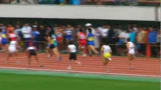 男子1年 4×100mR 予選 東京都中学陸上競技大会 2012 7 7 4