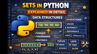 Sets in Python Explained in Detail | Data Structures #svcodeacademy #sets #python #coding
