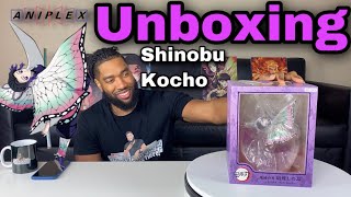 Unboxing BEAUTIFUL Shinobu Kocho Figure by Aniplex | Demon Slayer: Kimetsu No Yaiba | Insect Hashira