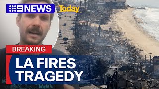 Stories of heartbreak as Los Angeles fires leave path of destruction | 9 News Australia