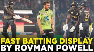 Fast Batting Display By Rovman Powell | Lahore Qalandars vs Peshawar Zalmi | Match12 | PSL 9 | M2A1A