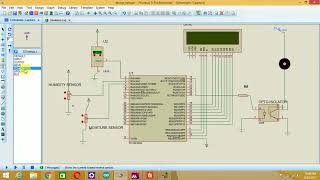 Temperature sensor(LM35), Moisture sensor, Humidity sensor interfacing with PIC18F4550