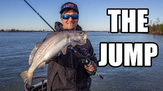 Fishing The Jump for Speckled Trout | Winter Specks in Venice, Louisiana