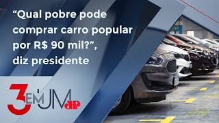 Lula sugere criação de proposta para deixar preços dos veículos mais baratos no Brasil