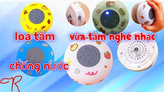 Unbox review loa bluetooth mini chống nước gắn tường dùng cho nhà tắm