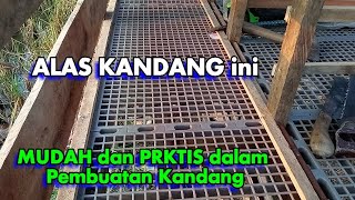 CARA PEMASANGAN ALAS KANDANG PLASTIK SLAT PLASTIK untuk KANDANG DOMBA KAMBING